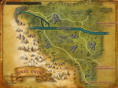 Carte de la Forêt de Fangorn